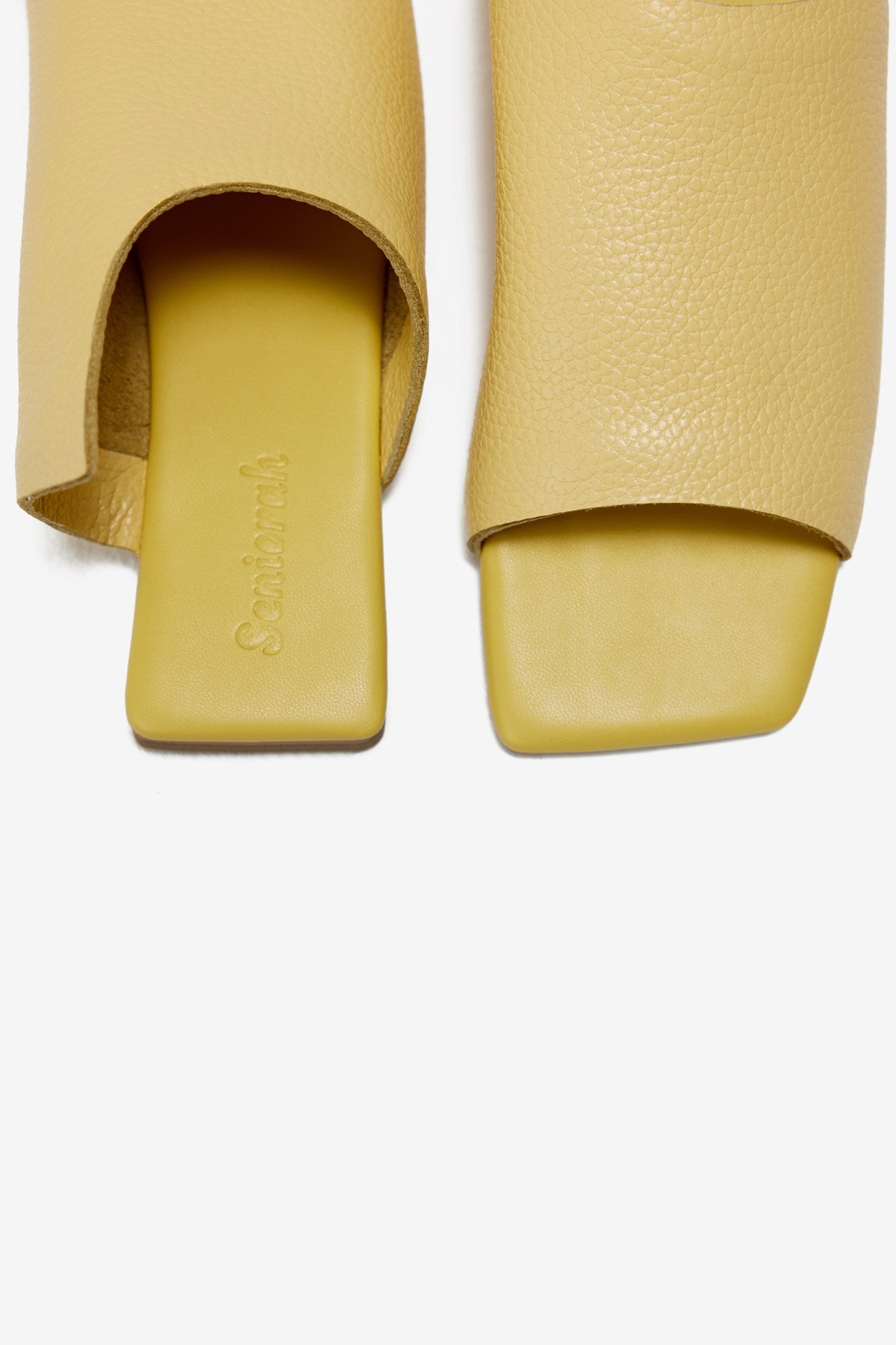 Mellow Sarı Gerçek Deri Kadın Terlik