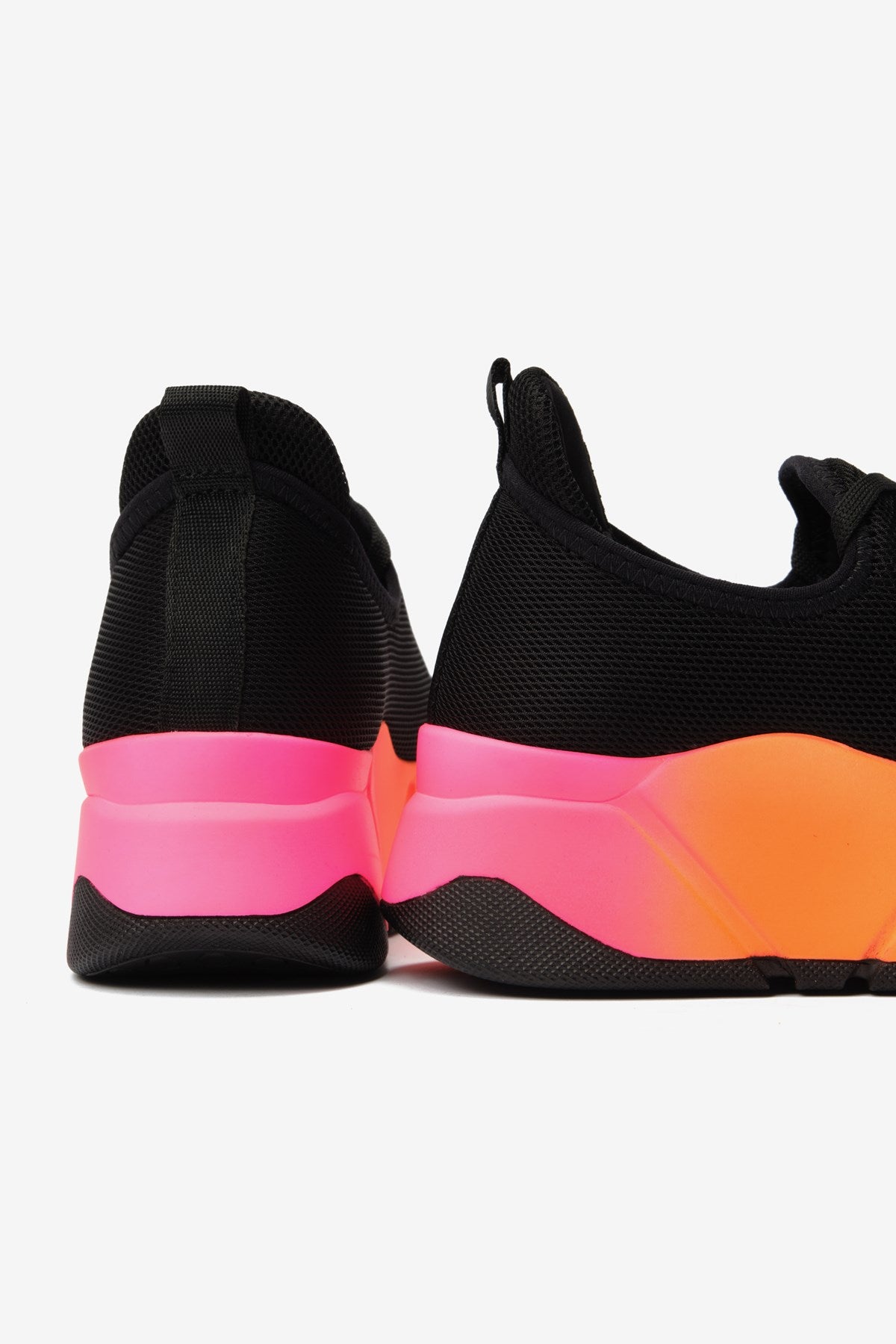 İrene Siyah-Renkli Streç File Kadın Spor Ayakkabı