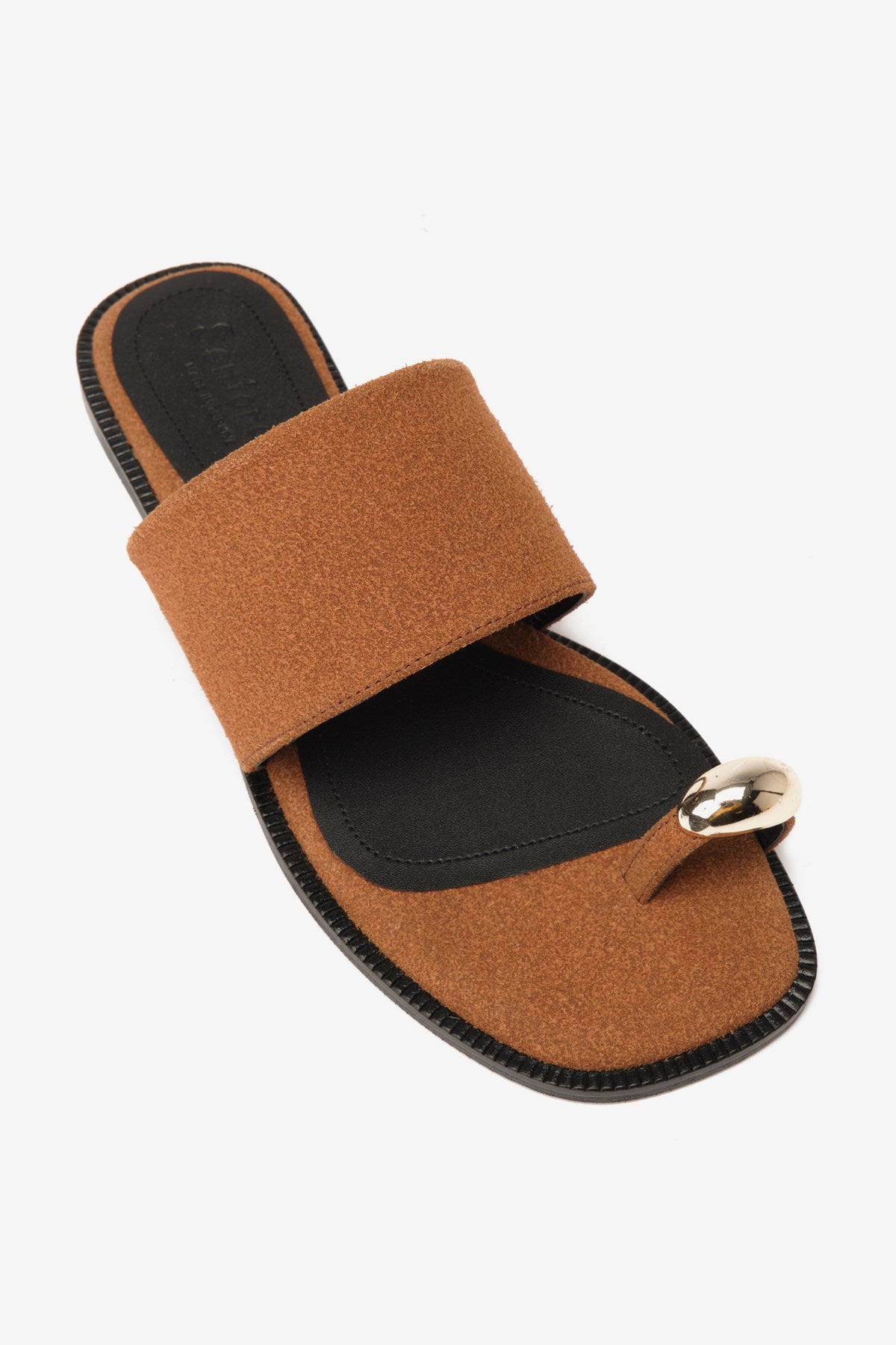 Taba Süet Parmak Arası Kadın Terlik