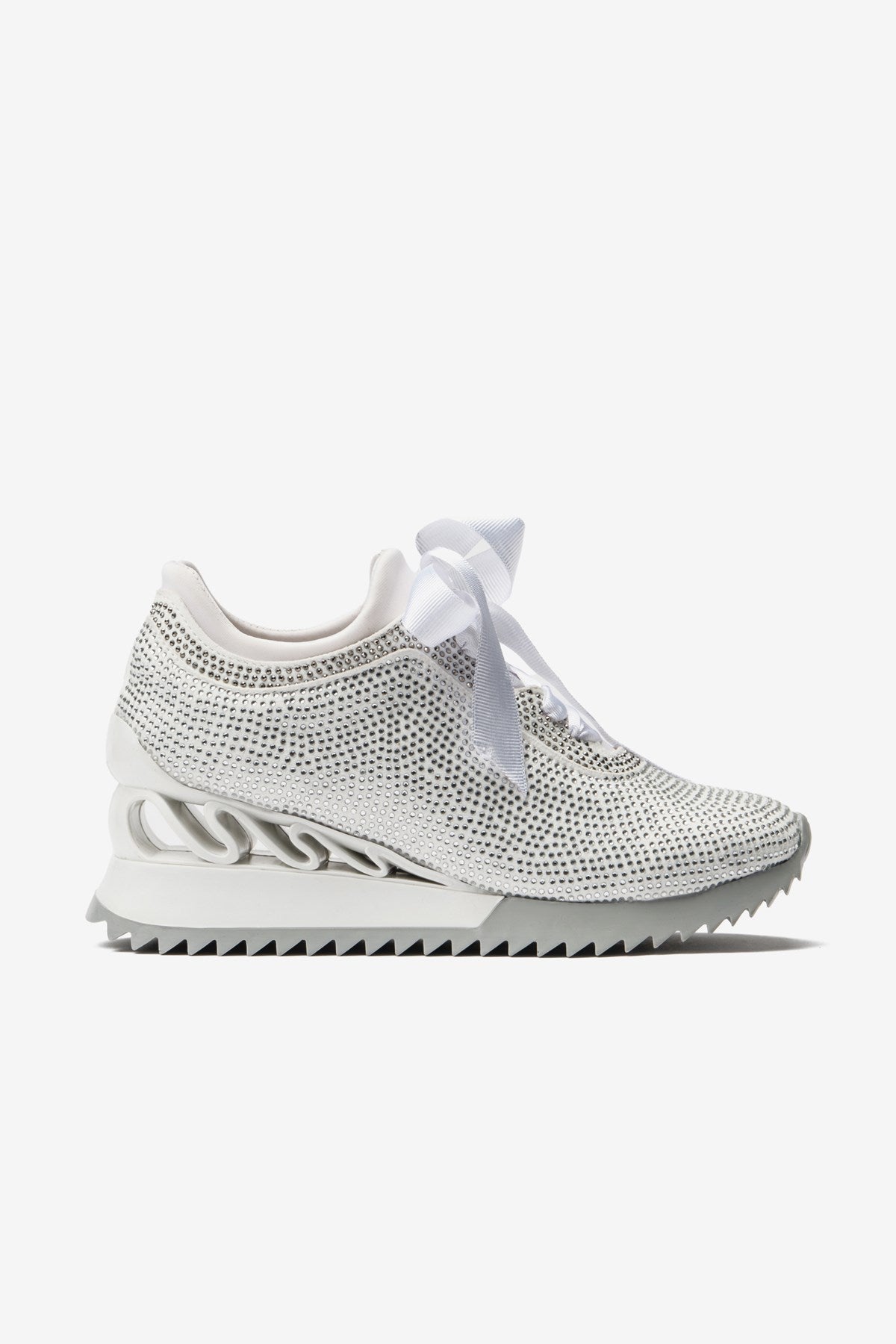 Zenna Yüksek Taban Beyaz Süet Kadın Spor Ayakkabı