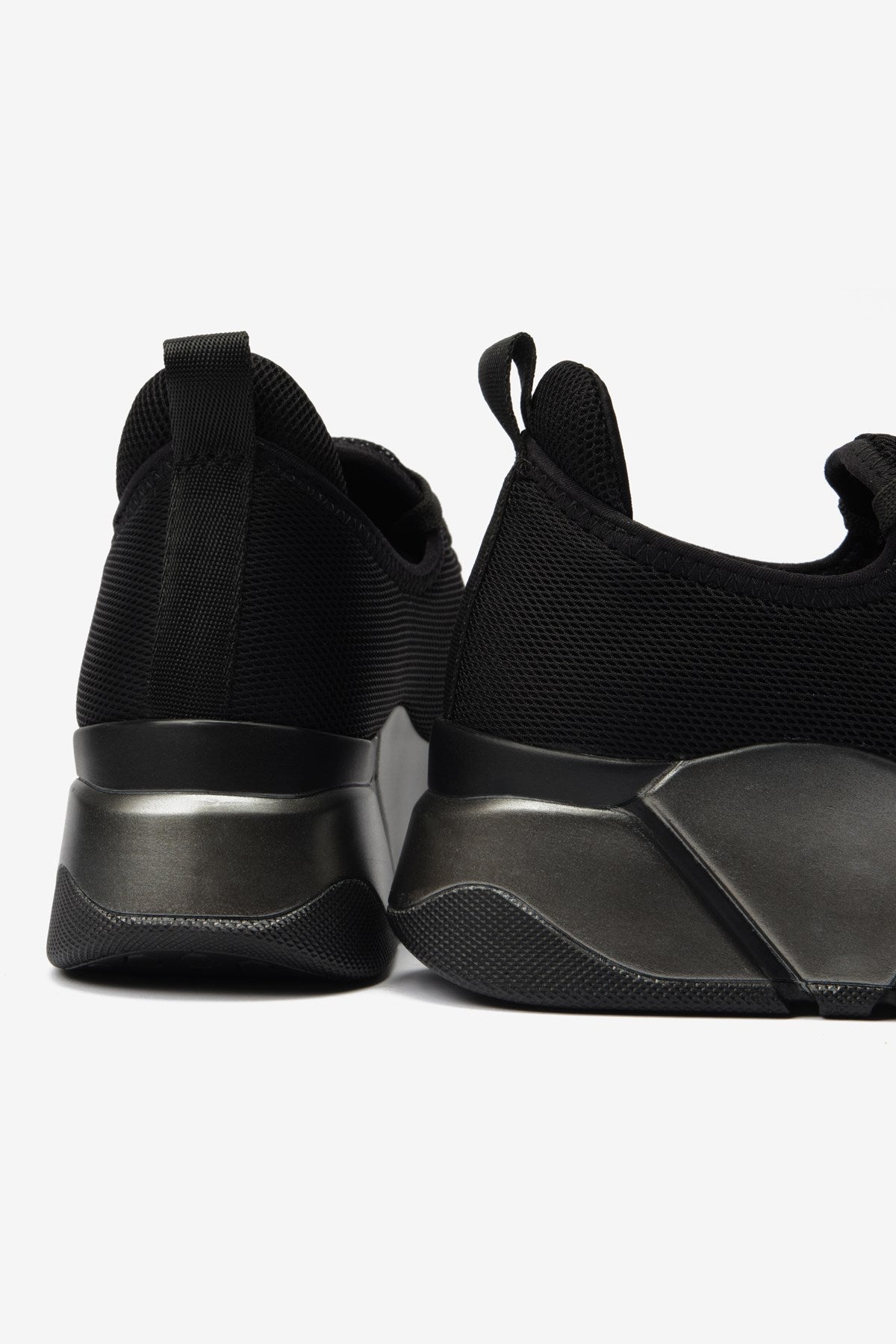 İrene Siyah-Platin Streç File Kadın Spor Ayakkabı