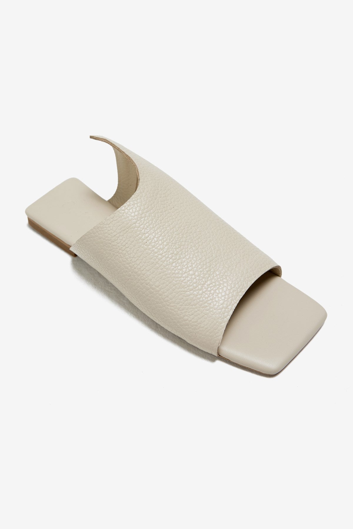 Mellow Bej Gerçek Deri Kadın Terlik