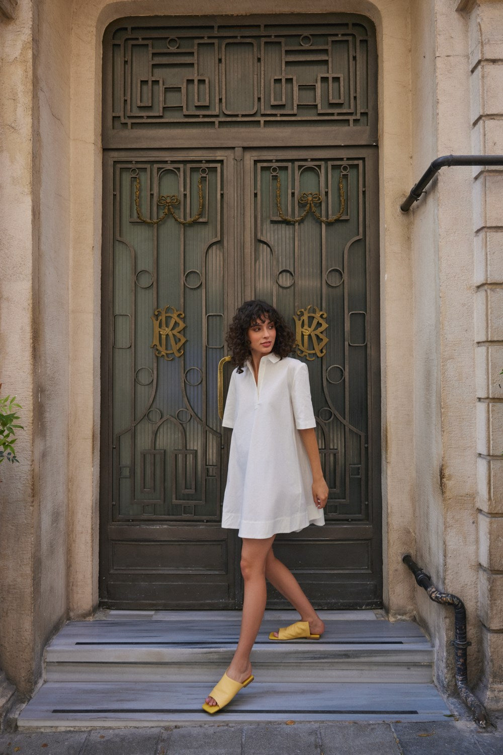 Mellow Sarı Gerçek Deri Kadın Terlik