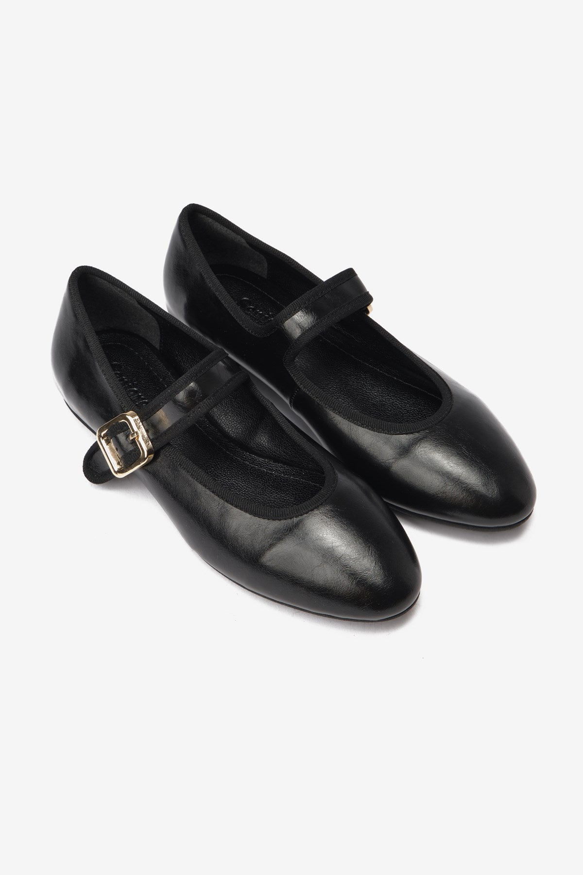 Mist Siyah Cilt Toka Detaylı Kalın Bantlı Kadın Babet