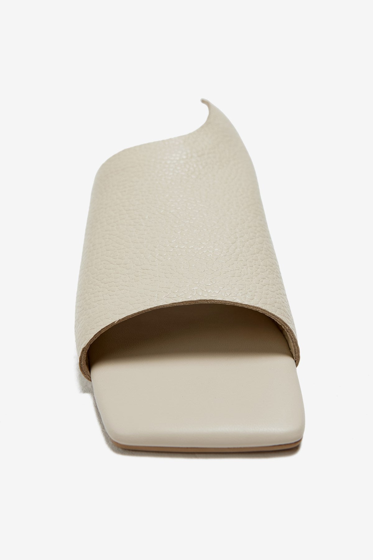 Mellow Bej Gerçek Deri Kadın Terlik