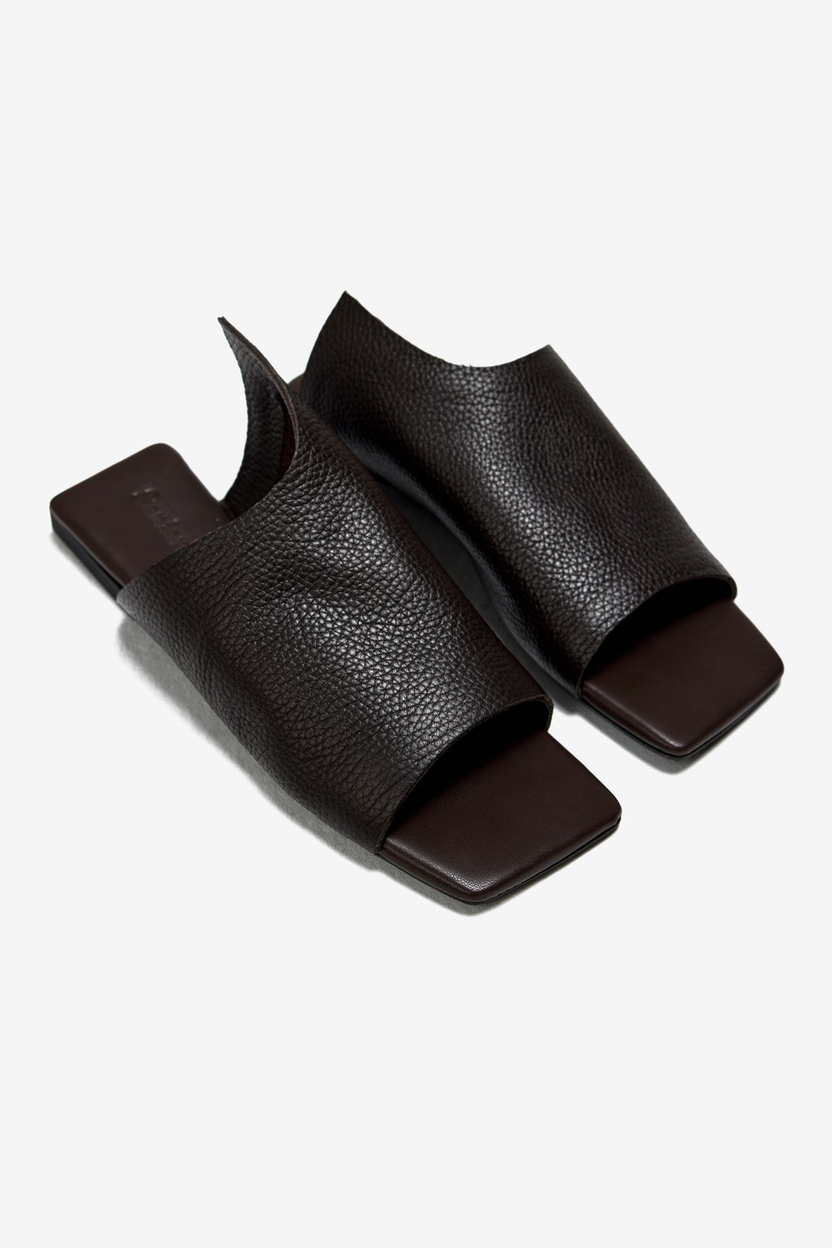 Mellow Kahverengi Gerçek Deri Kadın Terlik