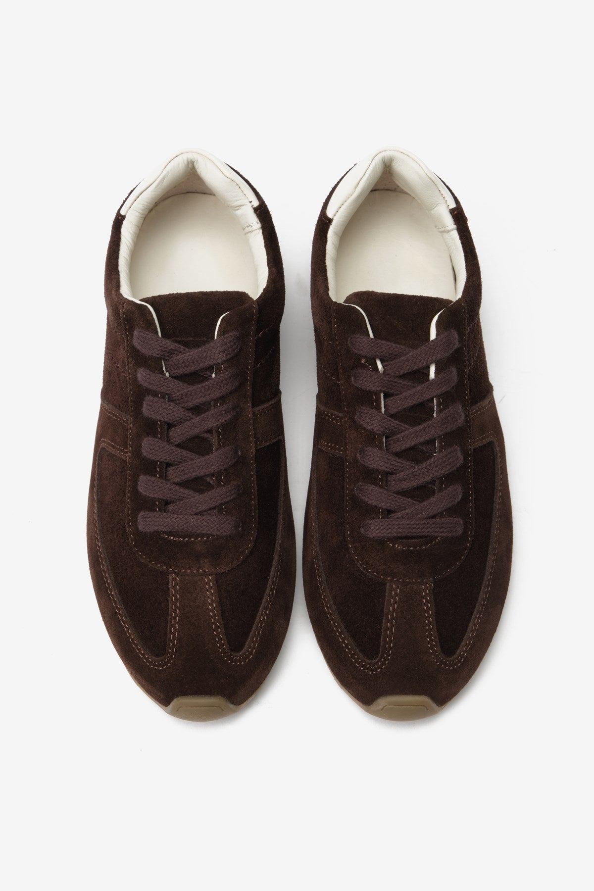 Kahverengi Gerçek Deri Süet Kadın Spor Ayakkabı