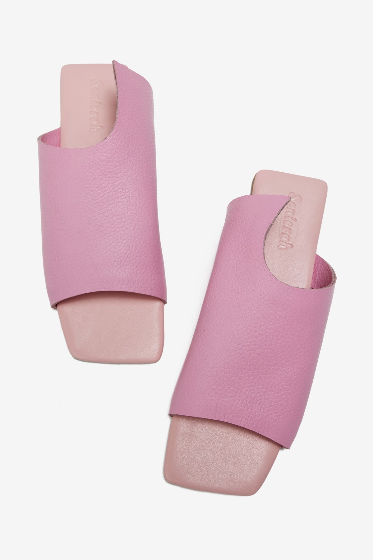 Mellow Pembe Gerçek Deri Kadın Terlik