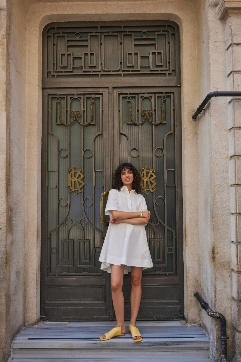 Mellow Sarı Gerçek Deri Kadın Terlik