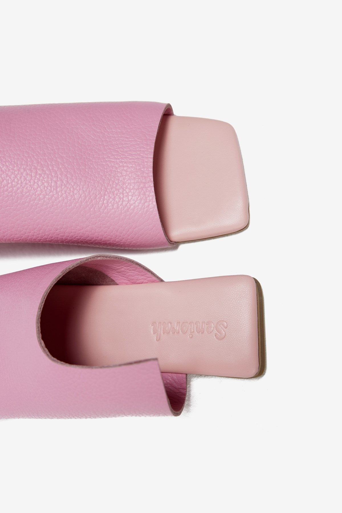 Mellow Pembe Gerçek Deri Kadın Terlik