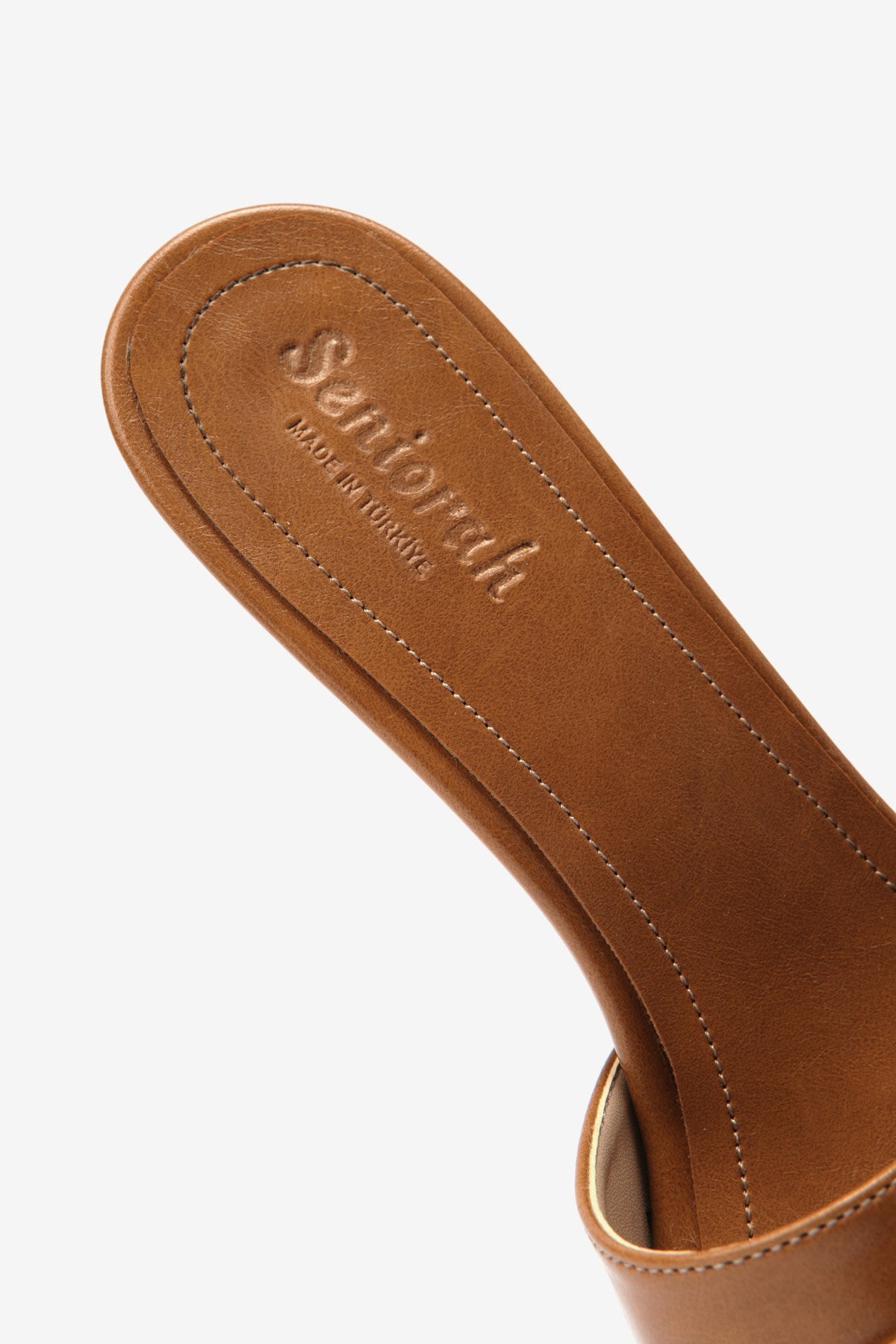 Kallia Taba Rugan Toka Detaylı Topuklu Kadın Terlik