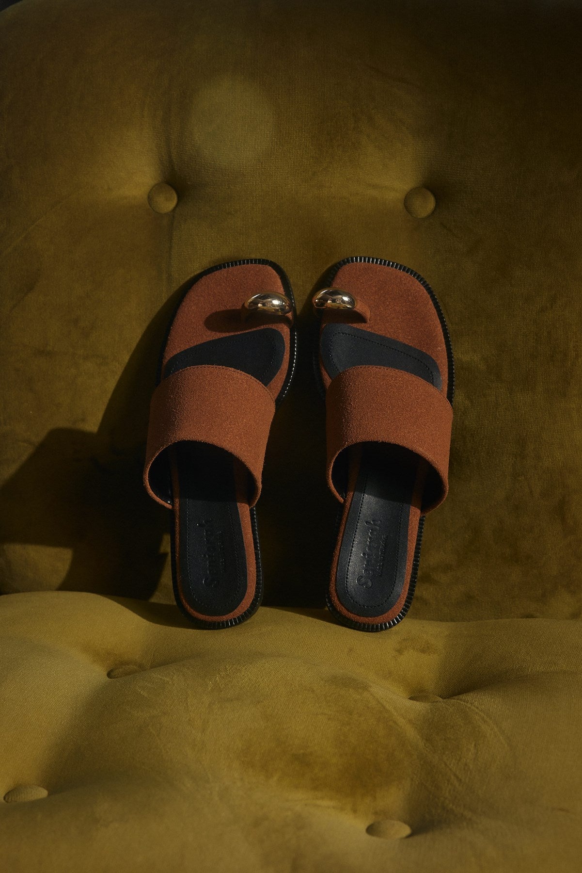 Taba Süet Parmak Arası Kadın Terlik