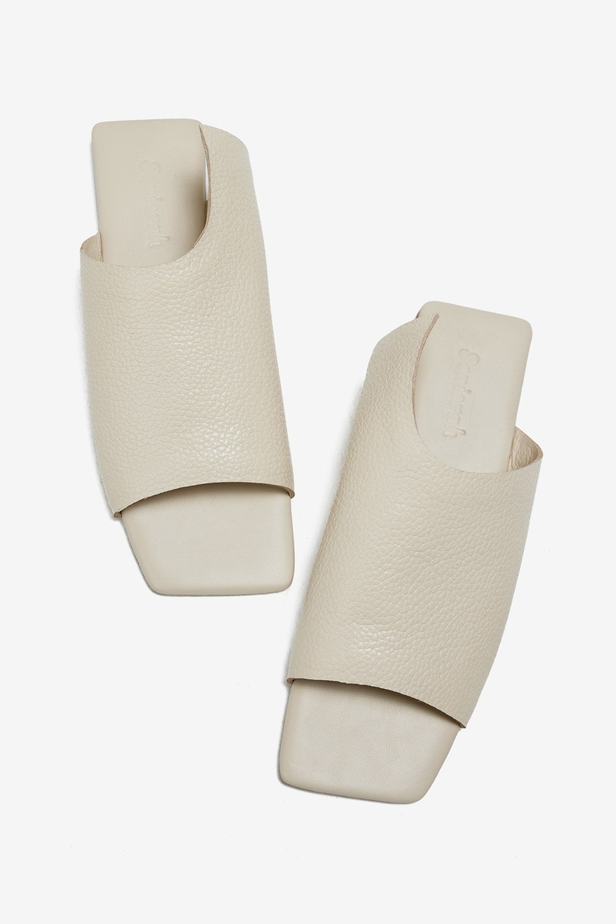 Mellow Bej Gerçek Deri Kadın Terlik