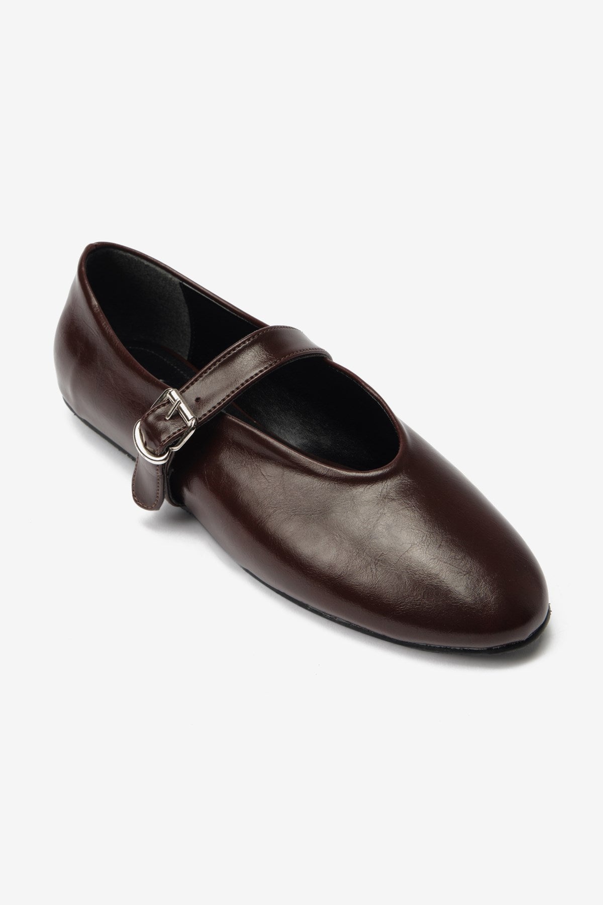 Bordo Rugan Toka Detaylı Balerin Kadın Babet