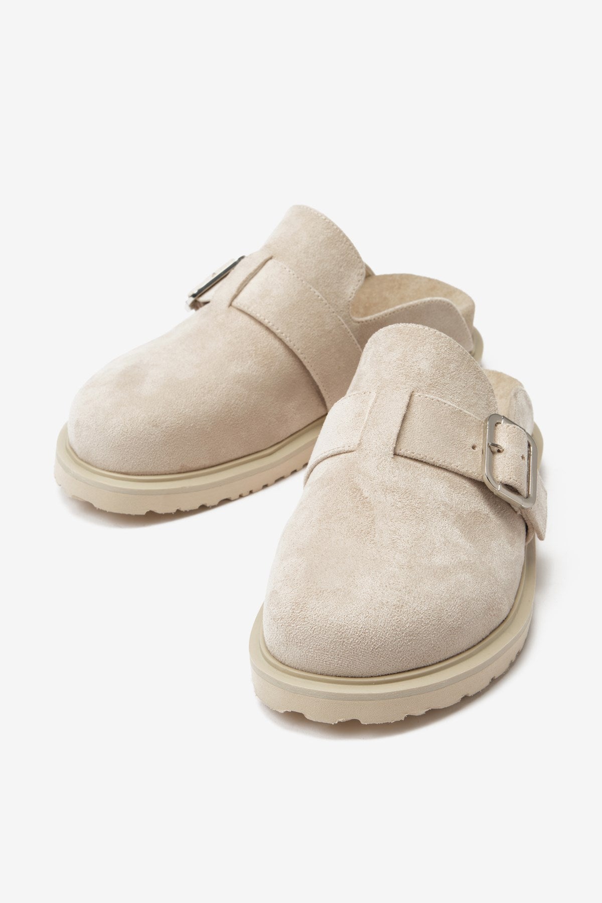 Bej Süet Sabo Kadın Mantar Terlik