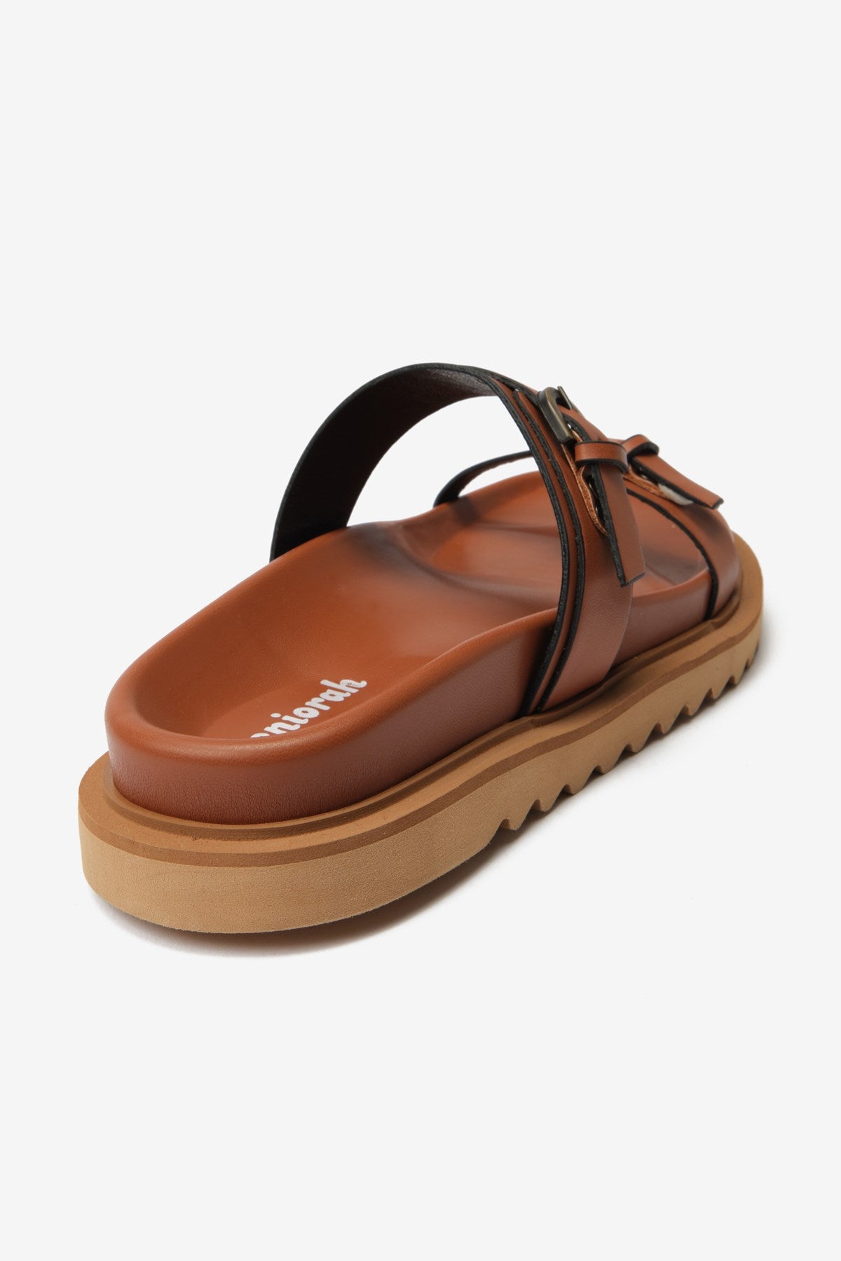 Twin Taba Cilt İnce Çift Bantlı Kadın Terlik