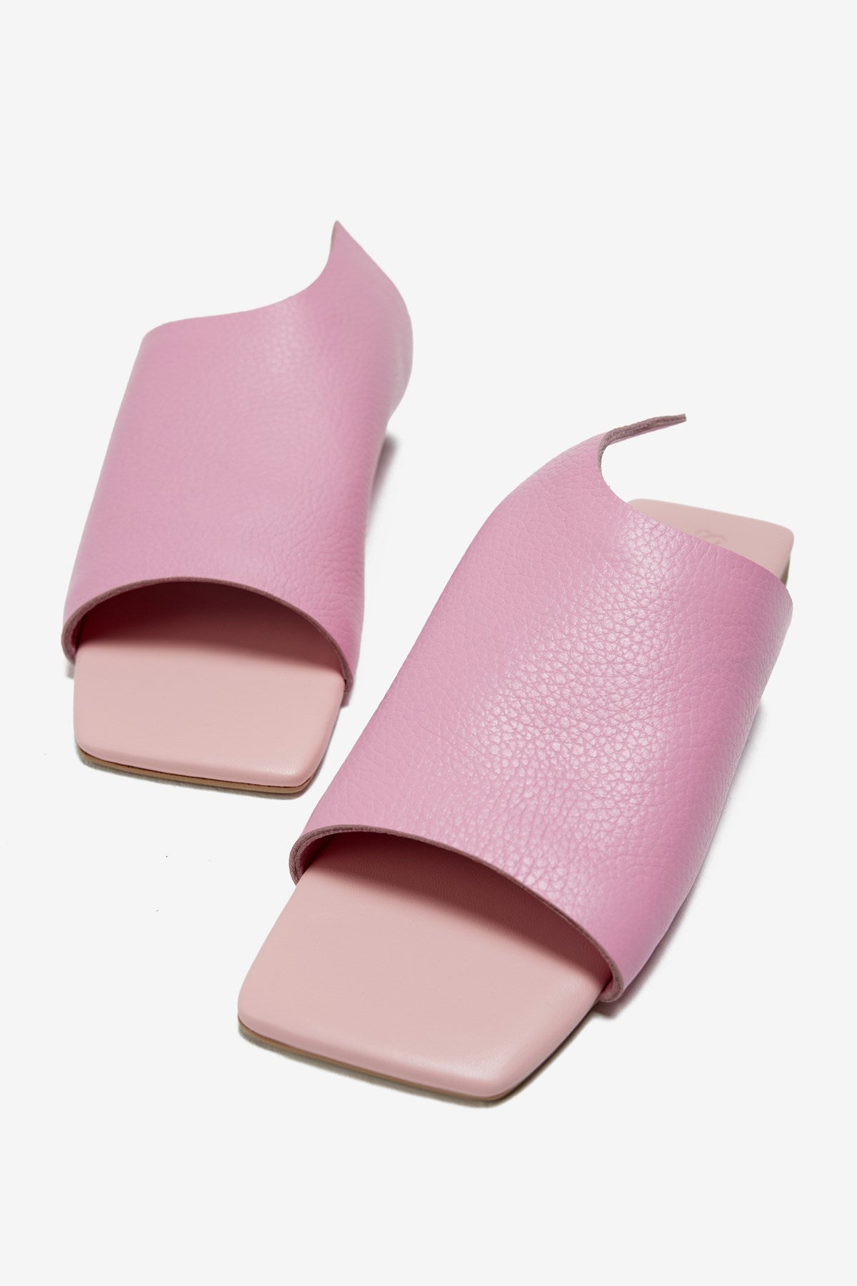 Mellow Pembe Gerçek Deri Kadın Terlik