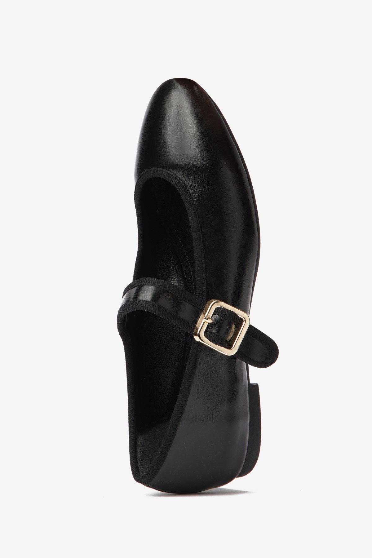 Mist Siyah Cilt Toka Detaylı Kalın Bantlı Kadın Babet