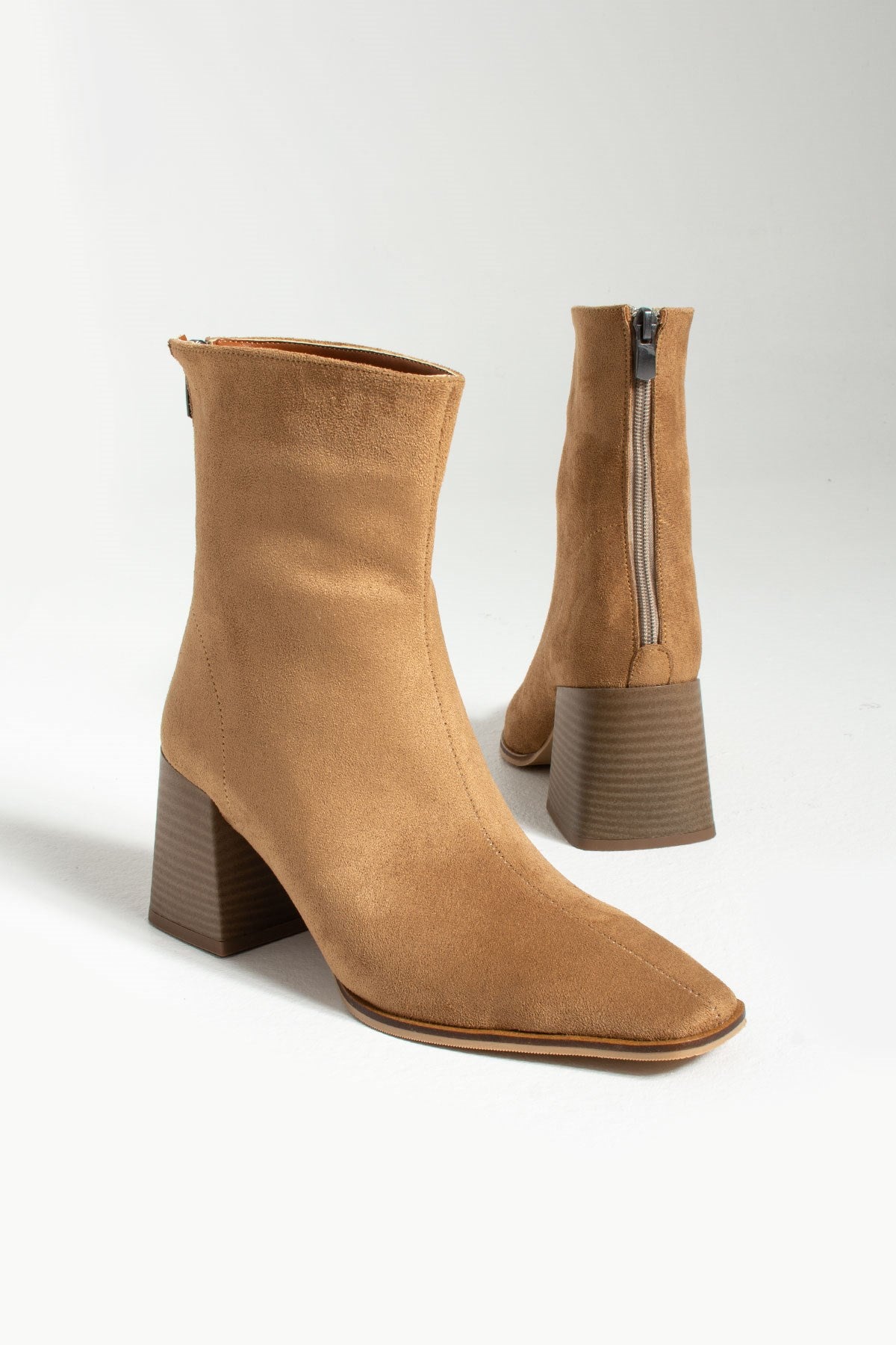 Daisy Açık-Taba Süet Kadın Topuklu Bot