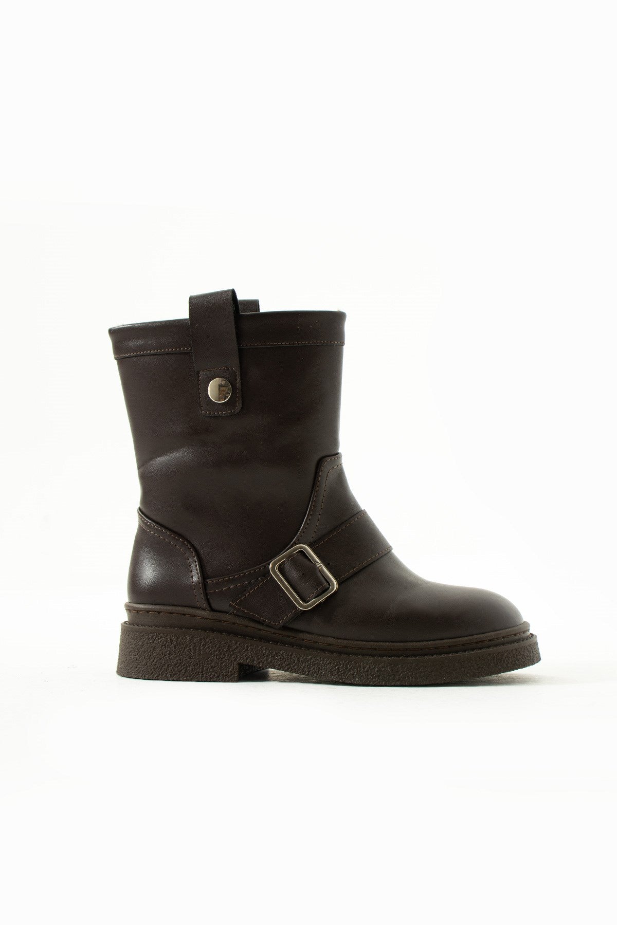 Juten Kahverengi Cilt İçi Peluş Kadın Bot