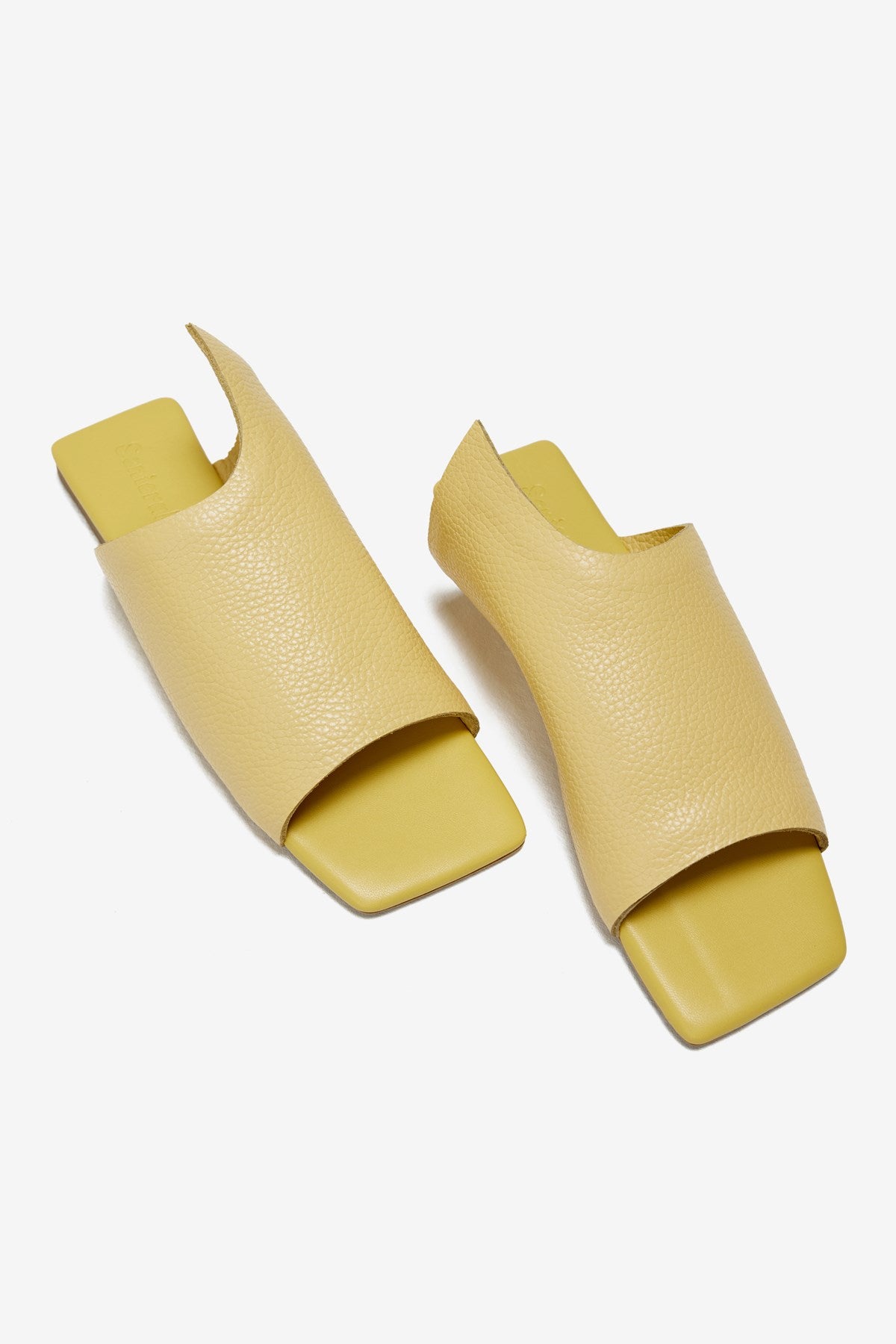 Mellow Sarı Gerçek Deri Kadın Terlik